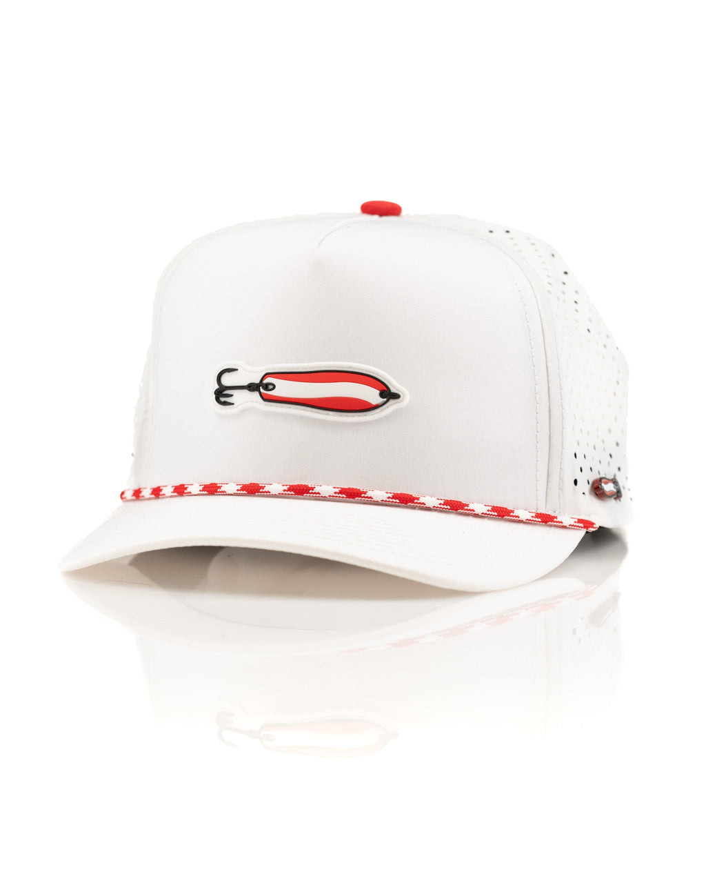 Dare Devil Spoon White - Perforated Rope Hat