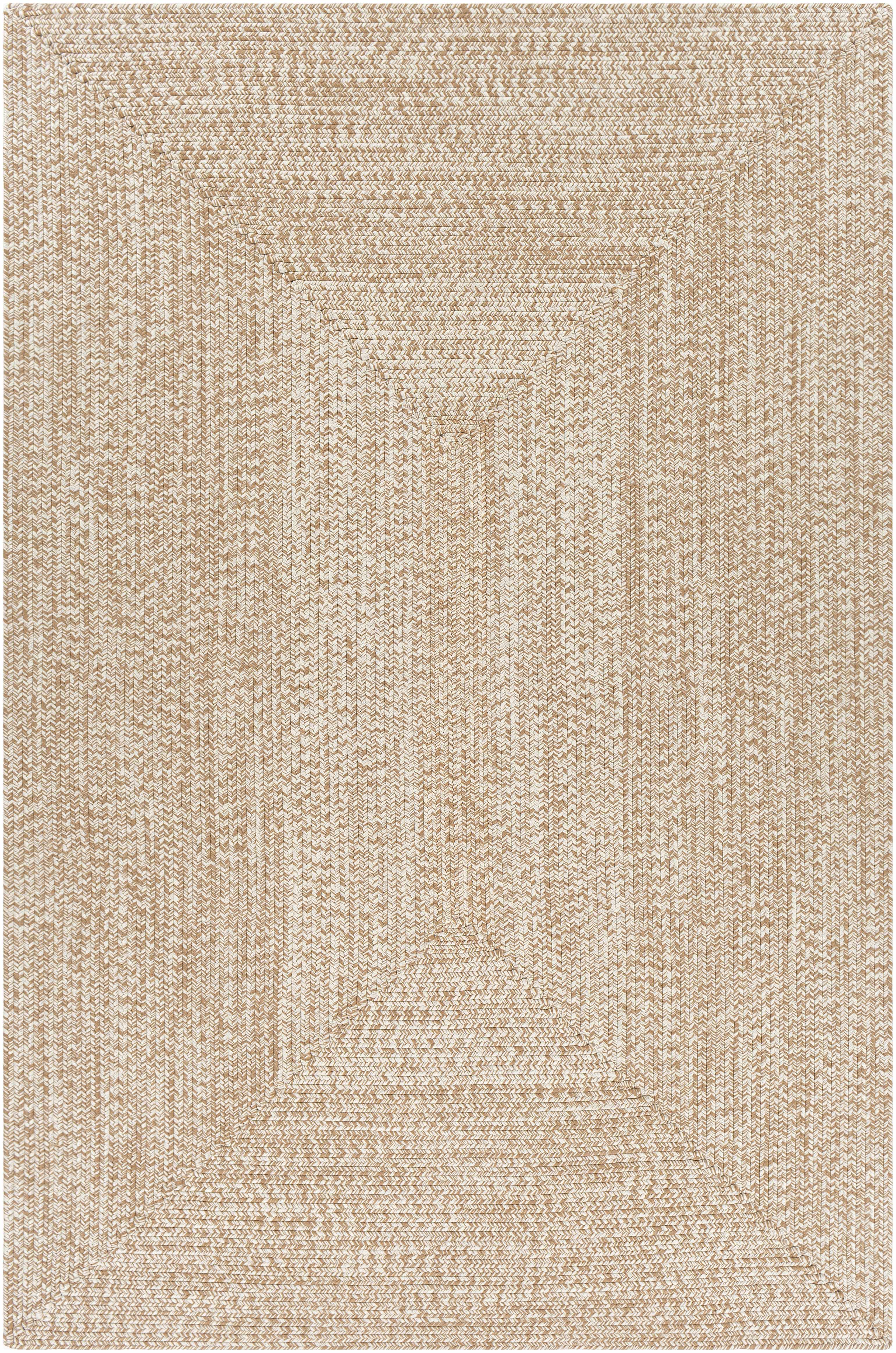 Cream Braided Faux Jute Outdoor Rug