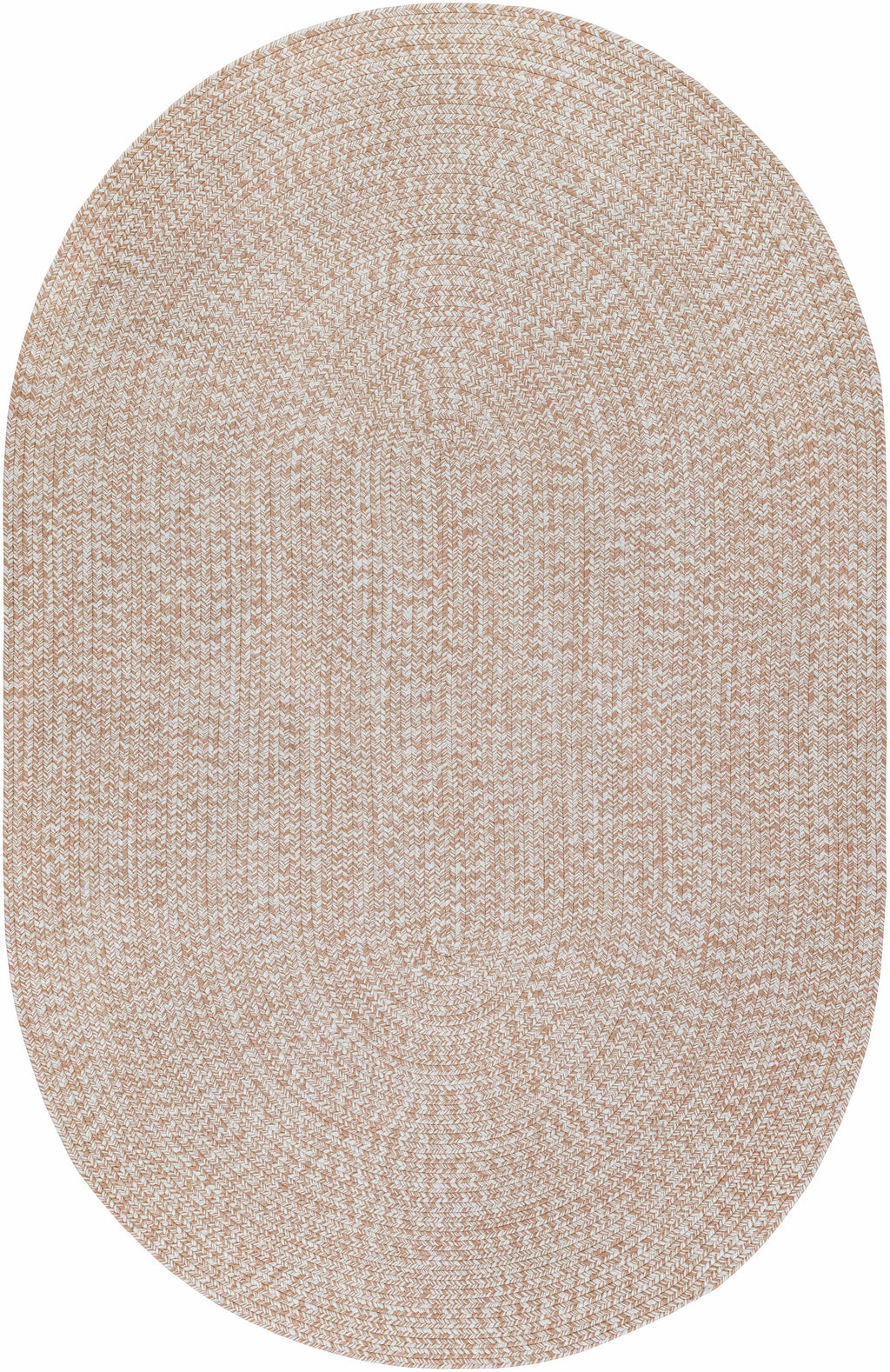 Cream Braided Faux Jute Outdoor Rug