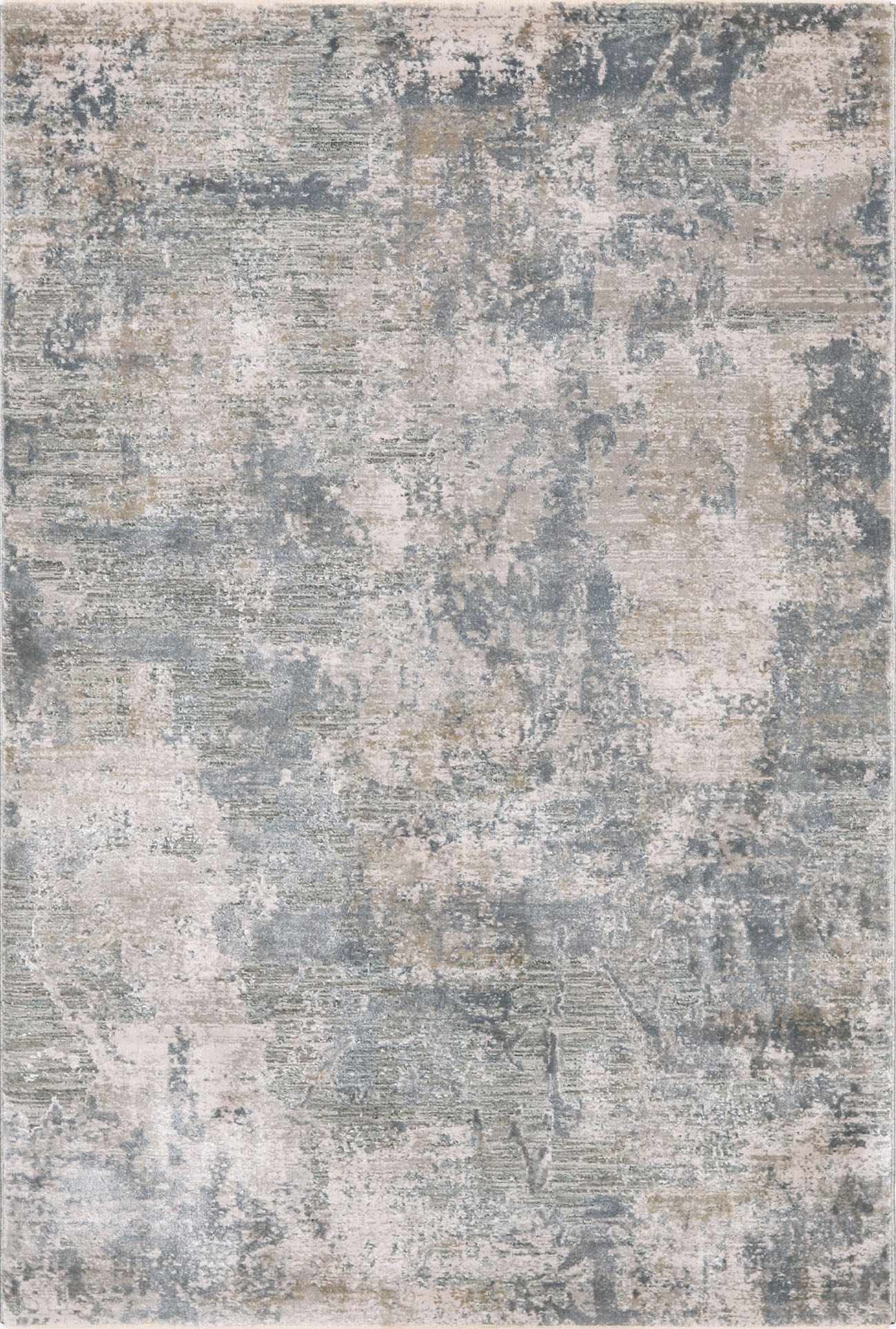 Fallin Gray Thick Luxe Abstract Striped Rug