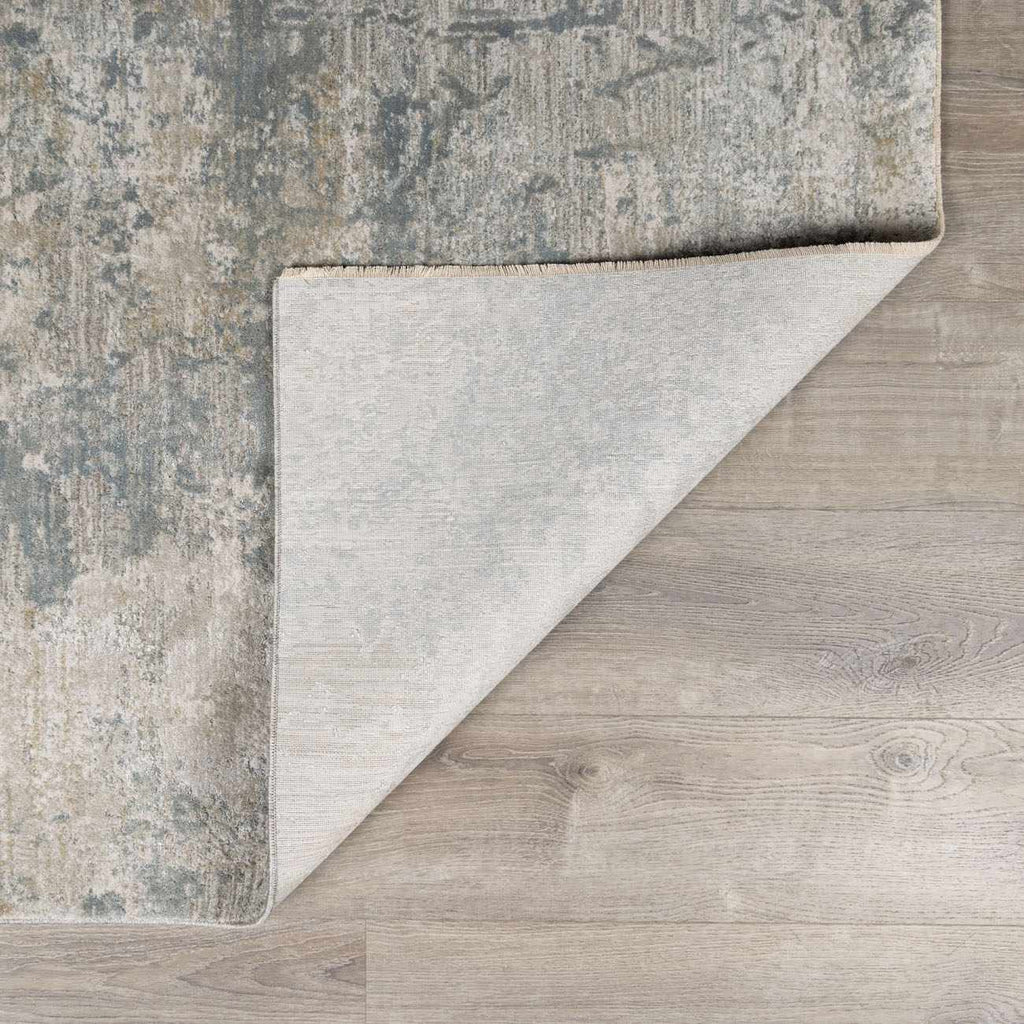 Fallin Gray Thick Luxe Abstract Striped Rug