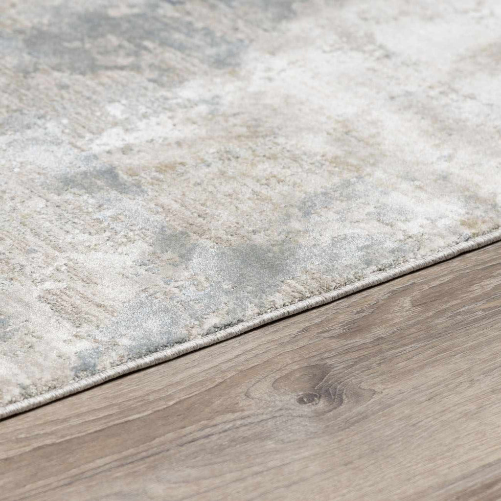 Fallin Gray Thick Luxe Abstract Striped Rug