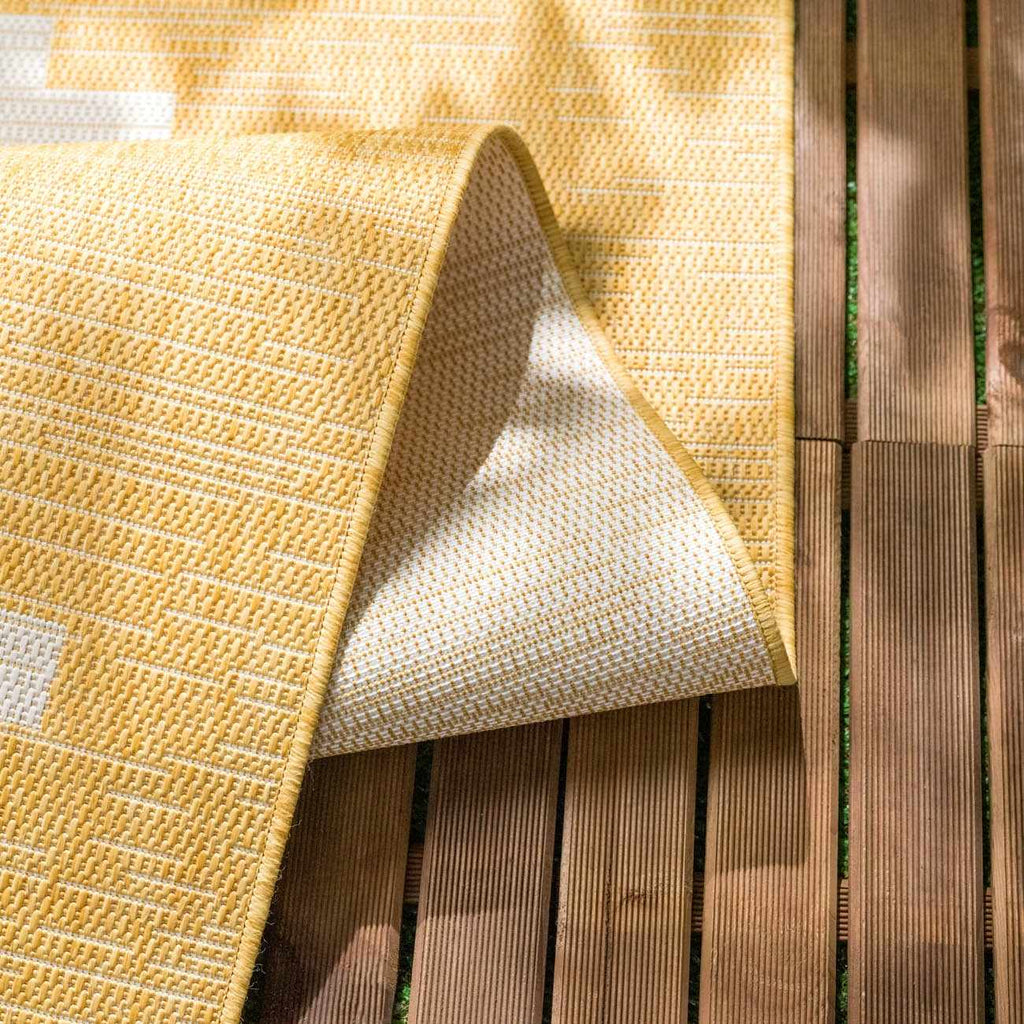 Djugun Yellow Outdoor Rug - Clearance