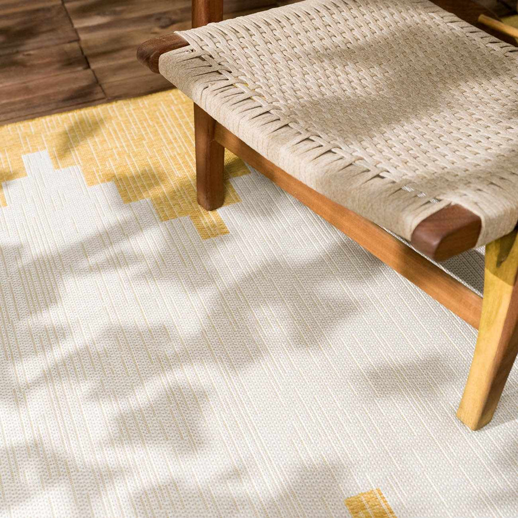 Djugun Yellow Outdoor Rug - Clearance