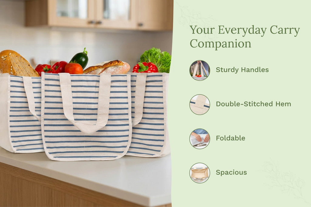 Canvas Grocery Tote Bags