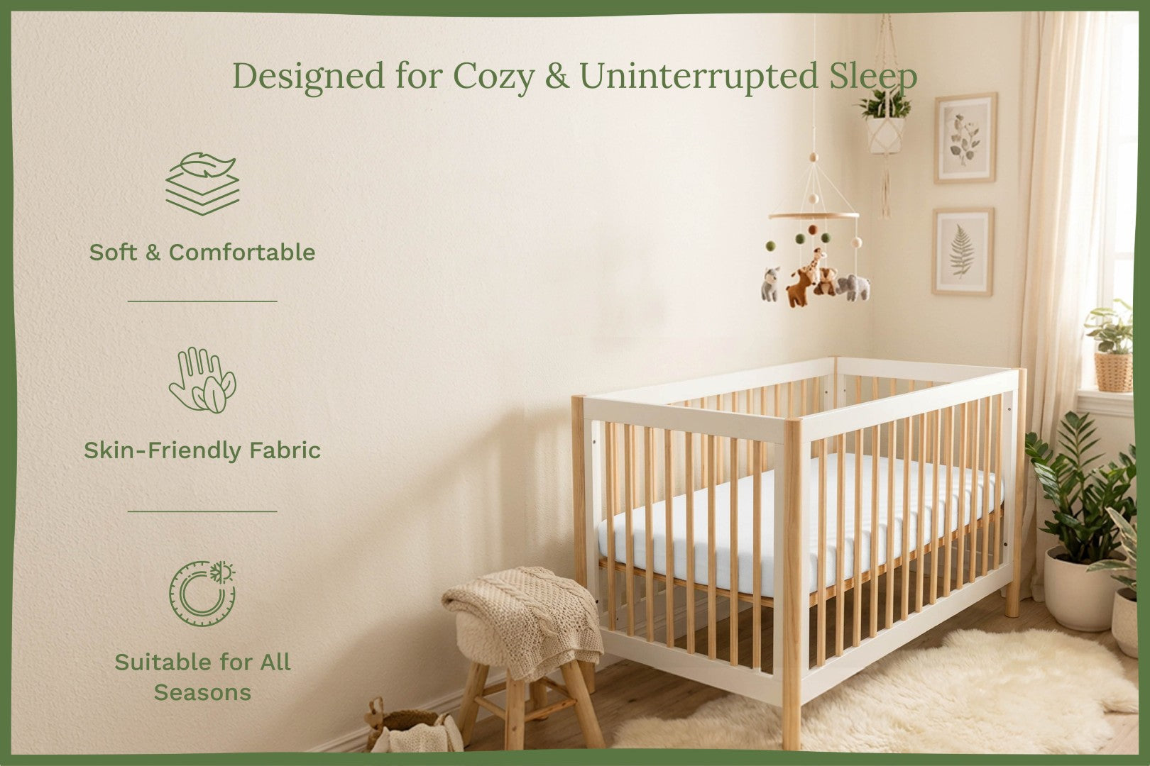Sateen Baby Crib Sheets