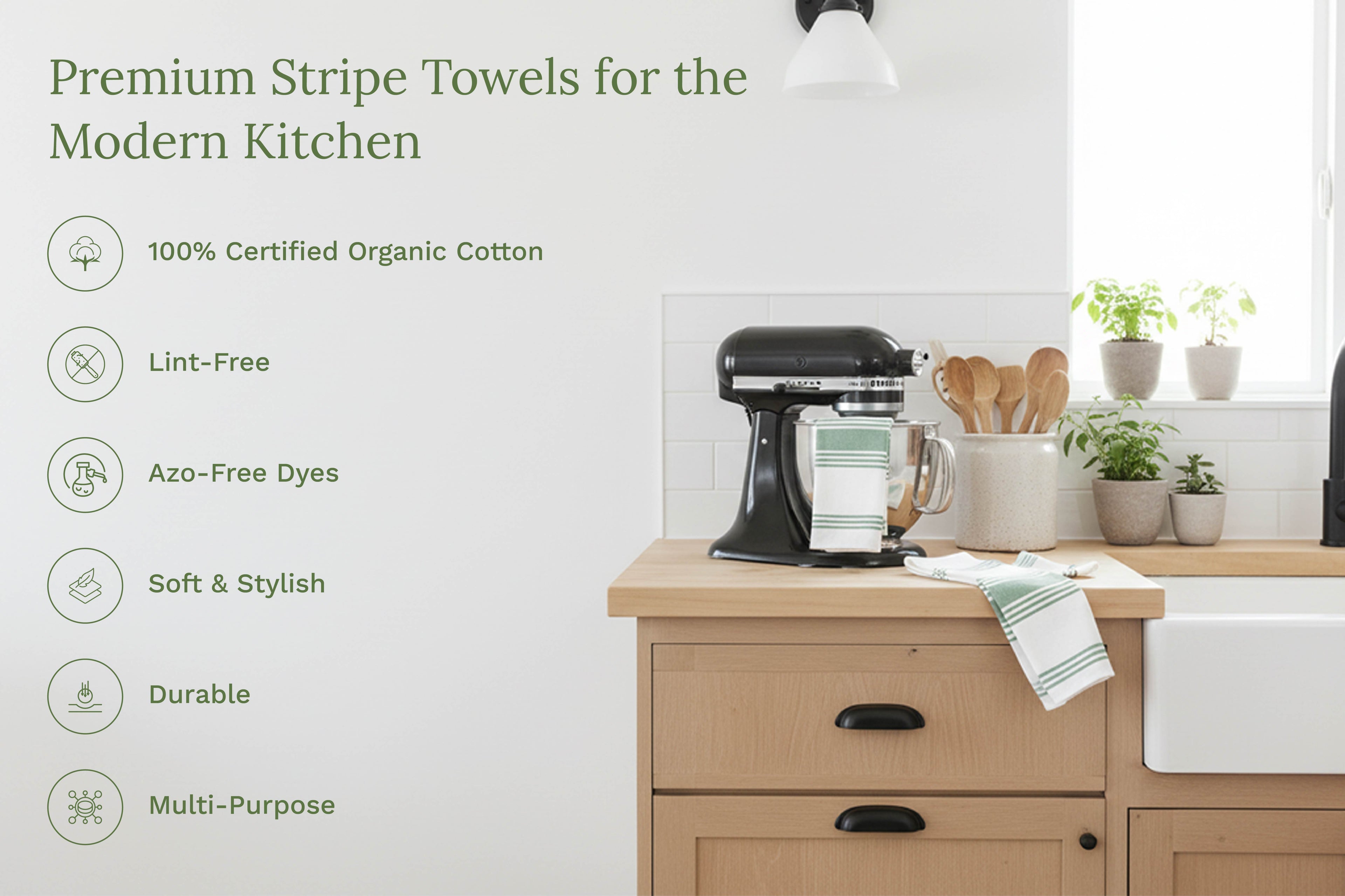 Striped Kitchen Towels