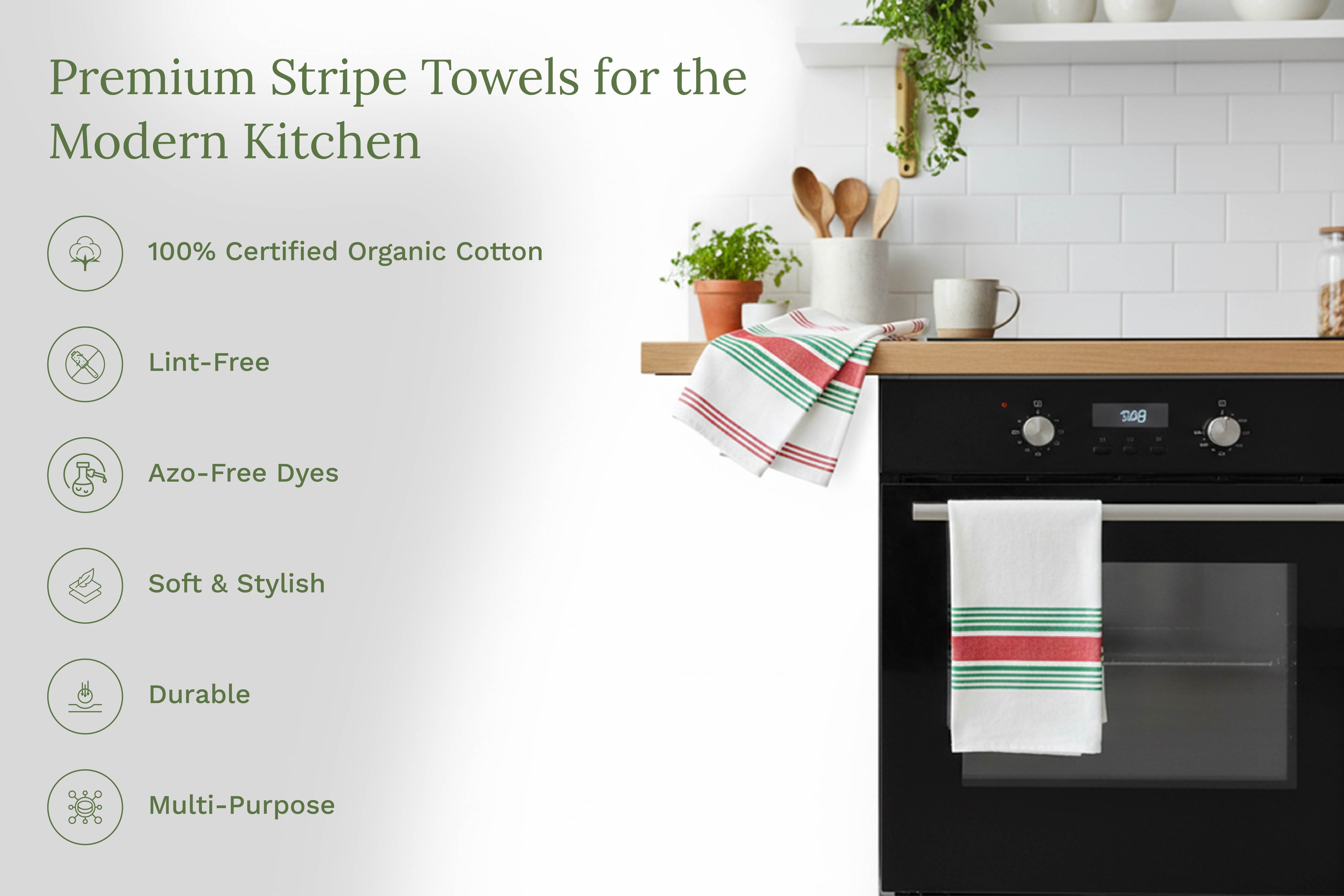 Striped Kitchen Towels