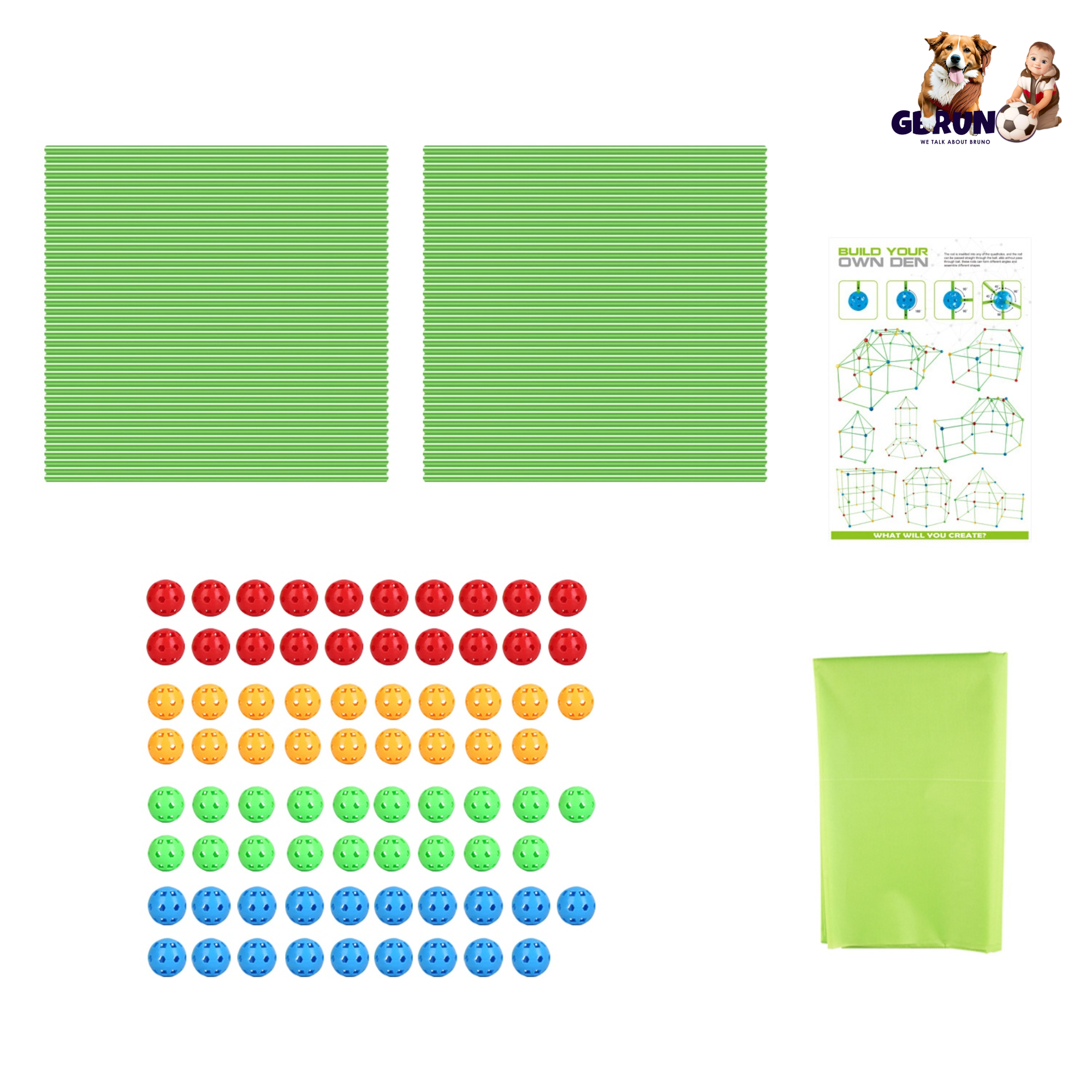 GBruno 218Pcs Building Kit Toy