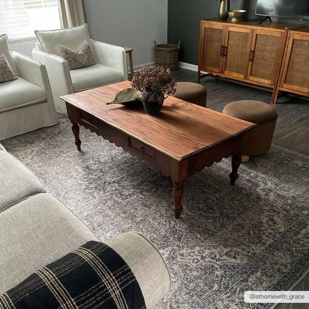 Greenpoint Dusty Blue Washable Rug