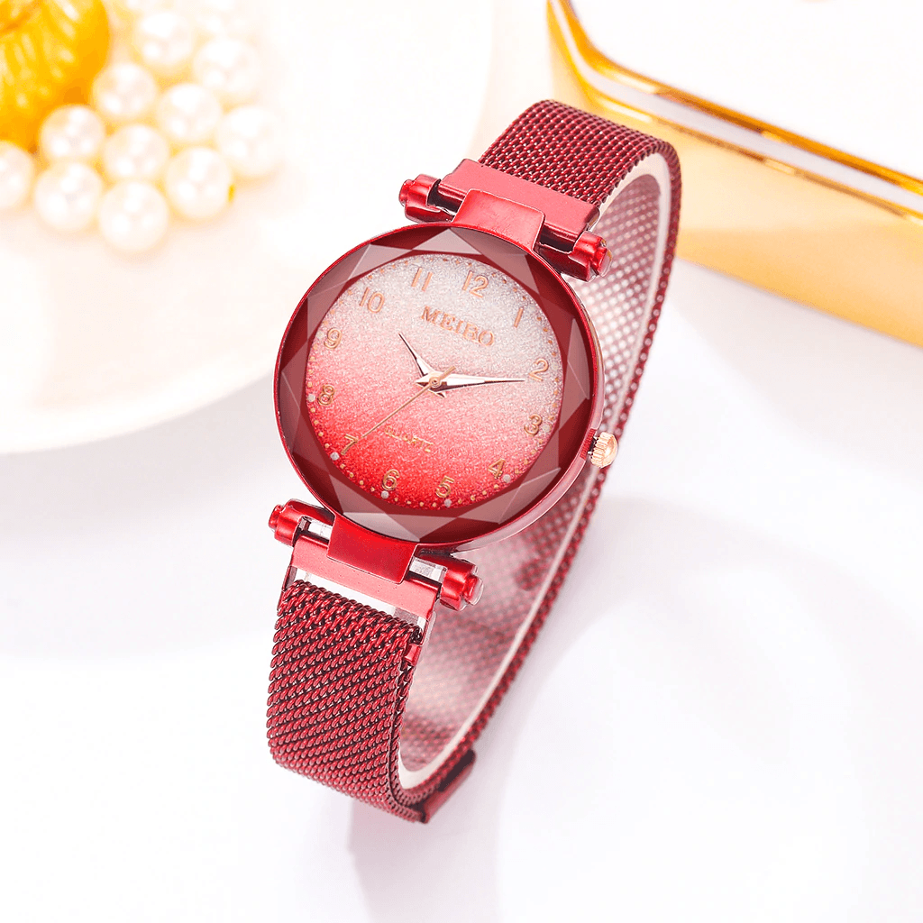 Women Magnet Buckle Gradient Color Watches Luxury Ladies Fashion Female Wristwatches For Gift Clock For Women and Girls