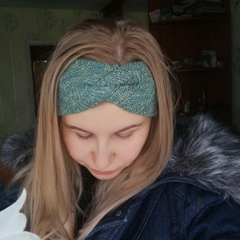 Handmade Baby Headband Women Girl Twisted Hair Band Kids Woolen Headwrap Toddler Turban Hair Accessories For Mother and Daughter