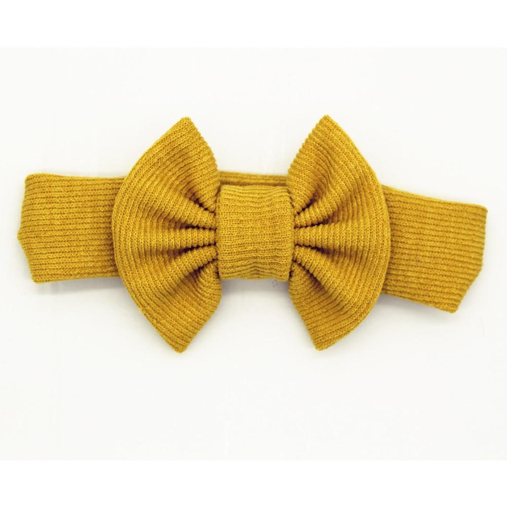 Modern Cute Baby Girl Headbands Knitted Newborn Baby Bow Infant Head Bands Hairbands For Girls Hair Accessories
