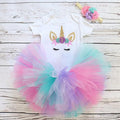 Modern Unicorn Baby Kids 1st year Girls Dress For Birthday Party Outfits Infant Princess Girls Clothes 12 Months Kids