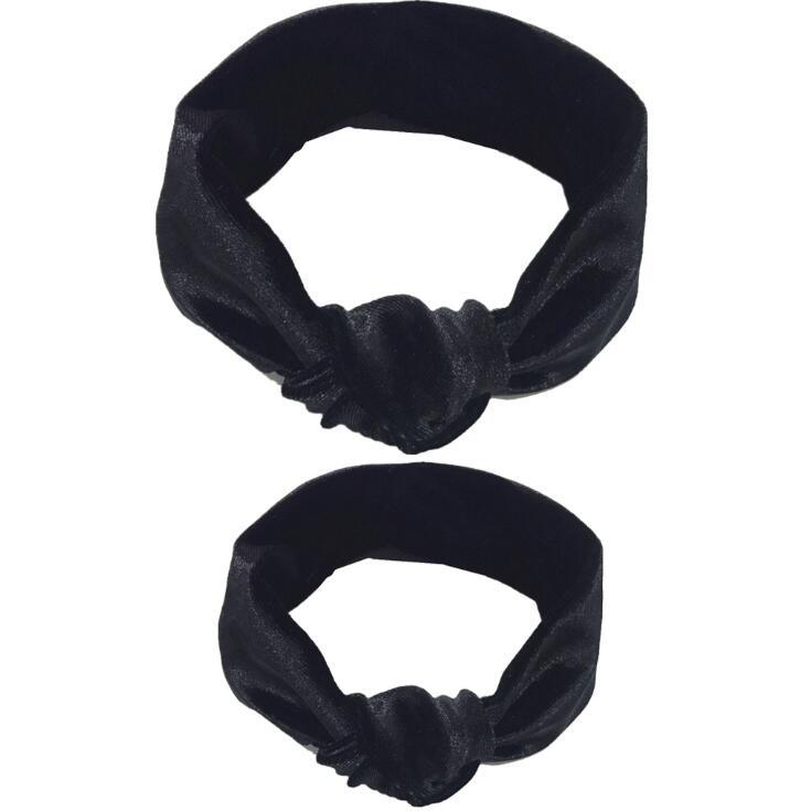 Modern  Mother & Baby Headbands Kids Girl Bow With Rabbit ear Print Floral Hair Bands Parent-Child Hair Accessories