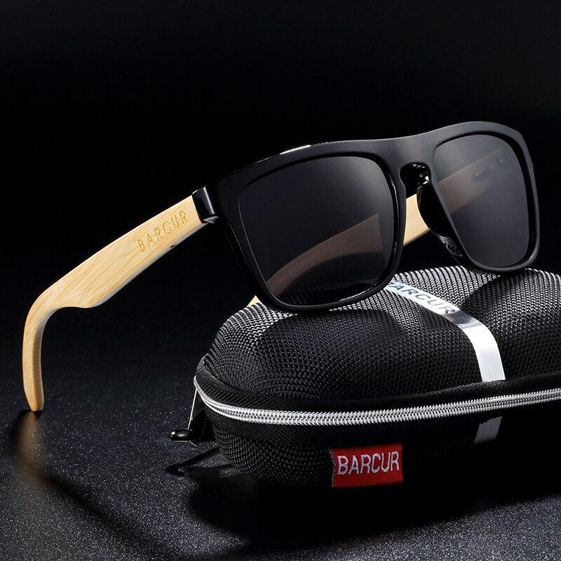 Polarized Bamboo Elegant Wood Sunglasses for Men and Women in Famous Retro Classic Style  Design With UV400 Protection