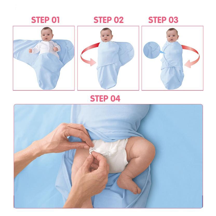 Baby Swaddle Blanket With Cap For Newborn Wrap Cotton Swaddling Bag Baby Envelope Sleep sack  Blanket .