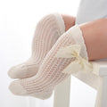 Princess Cute Baby Knee High Stylish Cotton Bow Soft Comfortable Socks Flexible Breathable Sock For Baby Girls