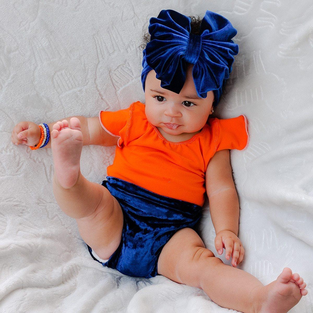 New Large Bow Baby Headband Velet Soft Bowknot Girl Accessories Hair Solid Messy Bows Toddler Headbands Baby Head Wraps Turban Big Bow for Girls