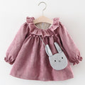 Newborn Baby Girl Cartoon Dress With Bag Infant Clothing Toddler Dress In elegant Design Made for Kids