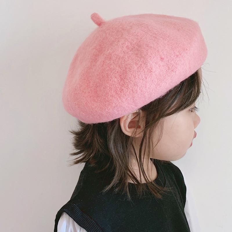 Modern Art Baby Hat for Girls Candy Beret Hat Kids Caps for Girls In elegant caps