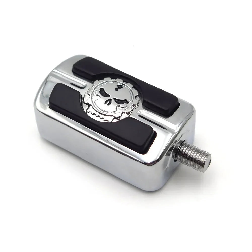 Motorcycel Parts Chrome Skull Shifter Shift Foot Peg For Harley Chopper Touring Cruiser Custom