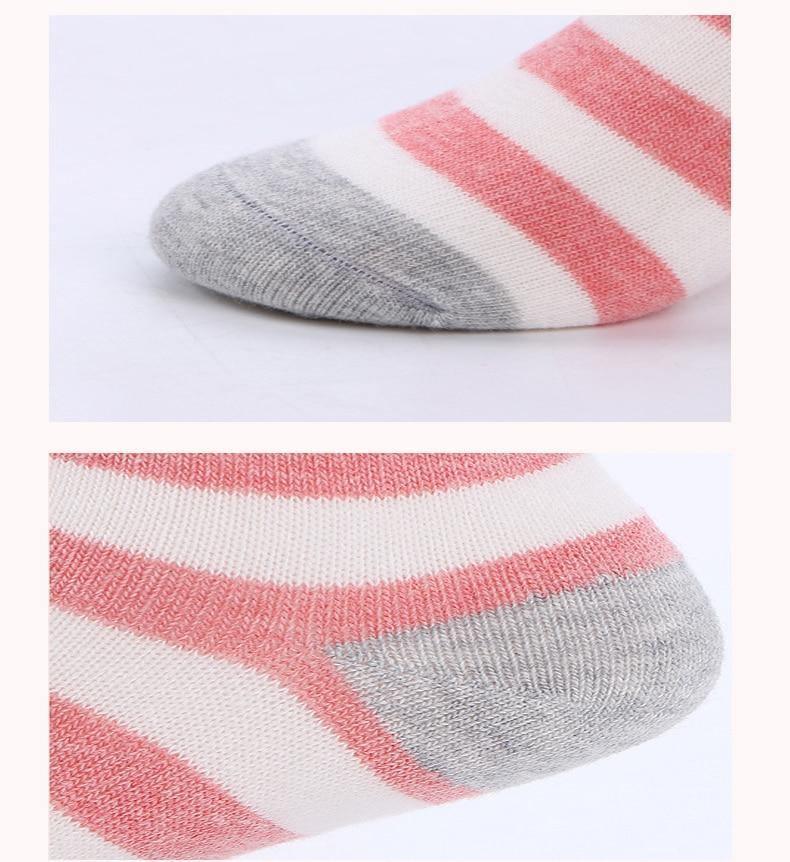 Luxury Modern 5pair Socks Set Kids Soft Cotton Socks Baby Cute Cartoon Warm Dots Fashion Sport Socks For Firls and Boys Kids