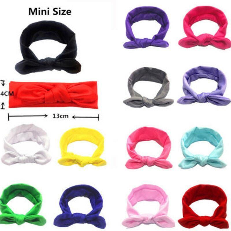 Baby Solid Bowknot Hairband Cute Soft Head Elastic Headband Princess Cute Headband Headwear Hair Accessories For Girls