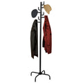 Black Metal Coat Rack Entry Hall Tree Hat Rack