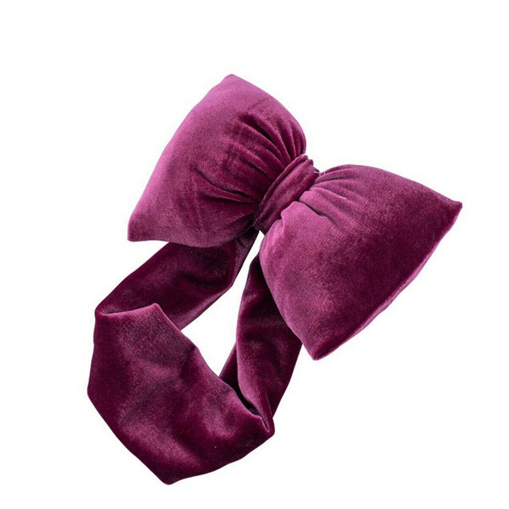 Luxury Retro Modern Kids Girls Baby Toddler Bow Headband Accessories Headwear Big Bowknot For Girls