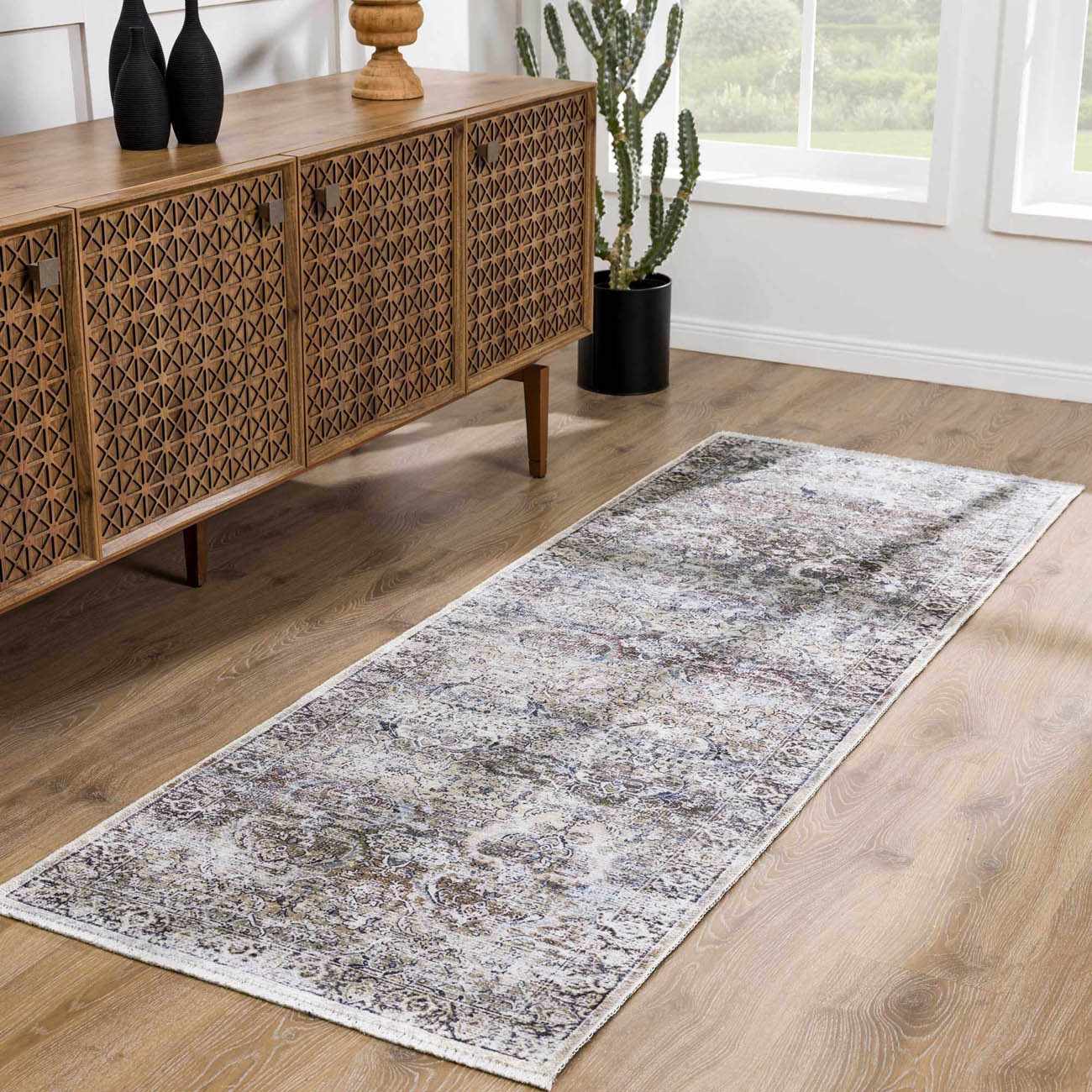 Olive Holi-2304 Washable Area Rug