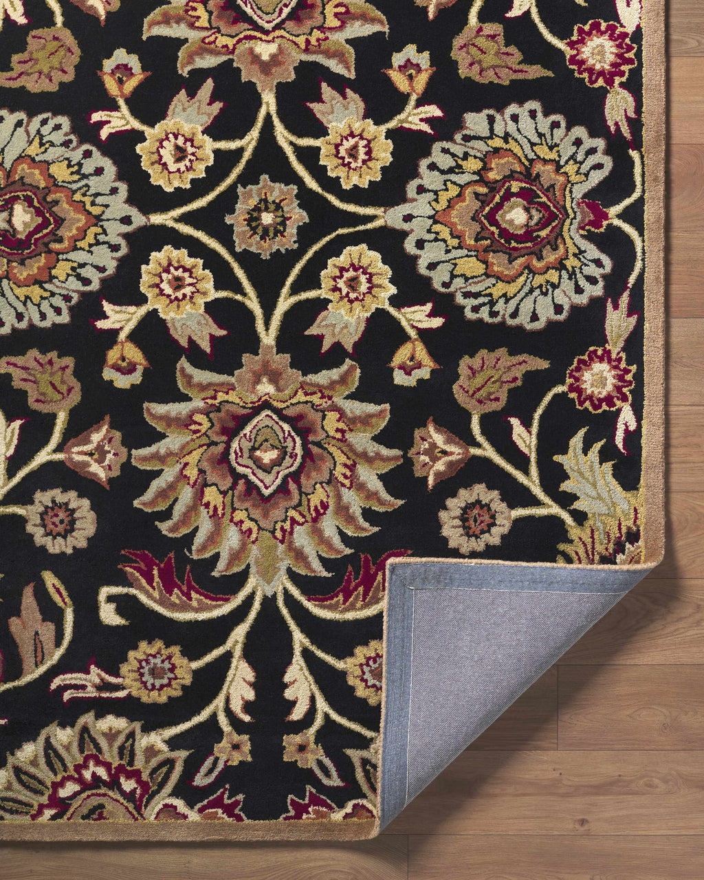 Conesus 1053 Hand Tufted Black Wool Rug