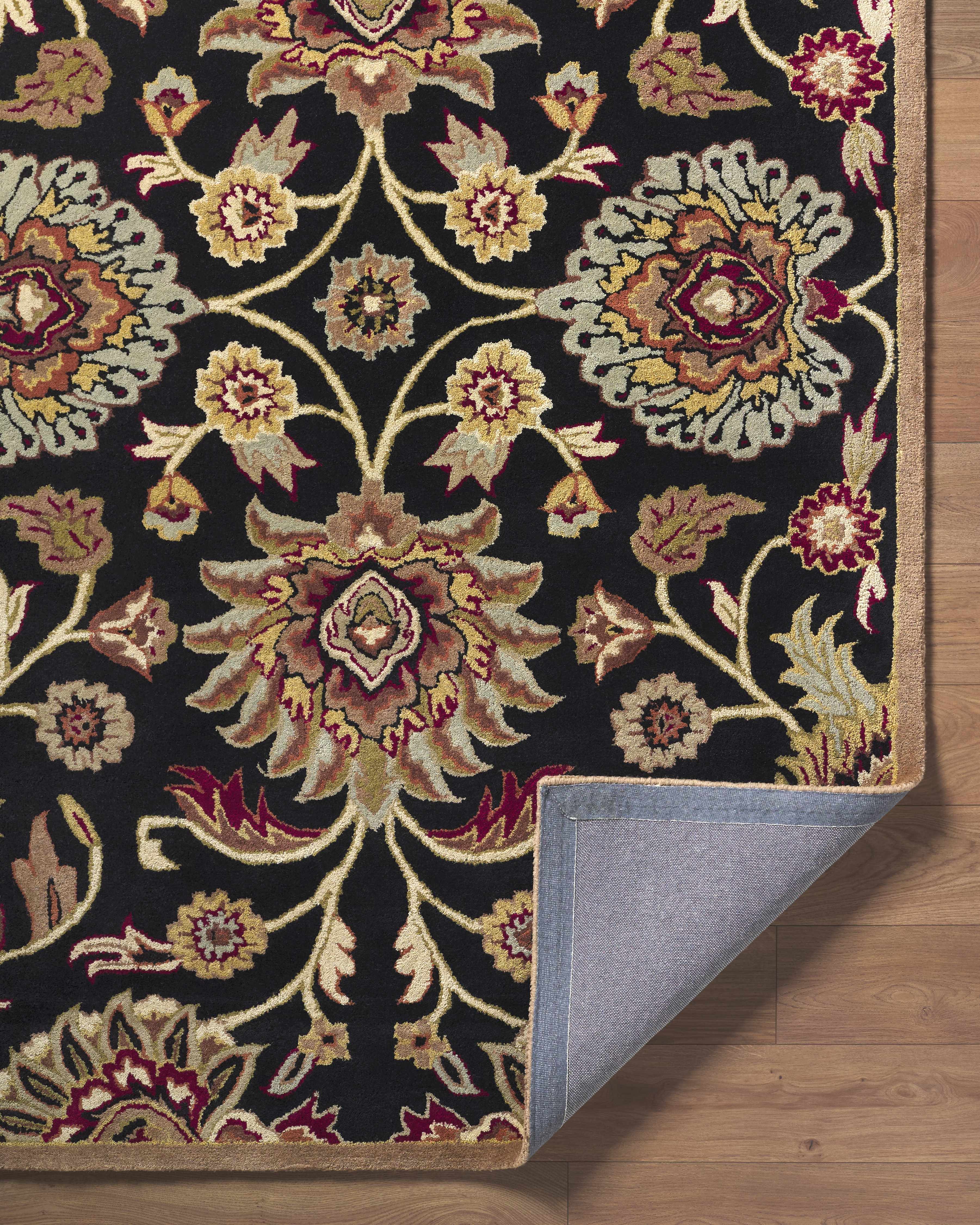 Conesus 1053 Hand Tufted Black Wool Rug