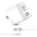 2.4A Wall Charger w MFi Lightning 4ft Cable