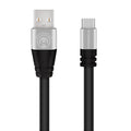 Flexi USB-A to USB-C Charge/Sync Flat Cable 10ft