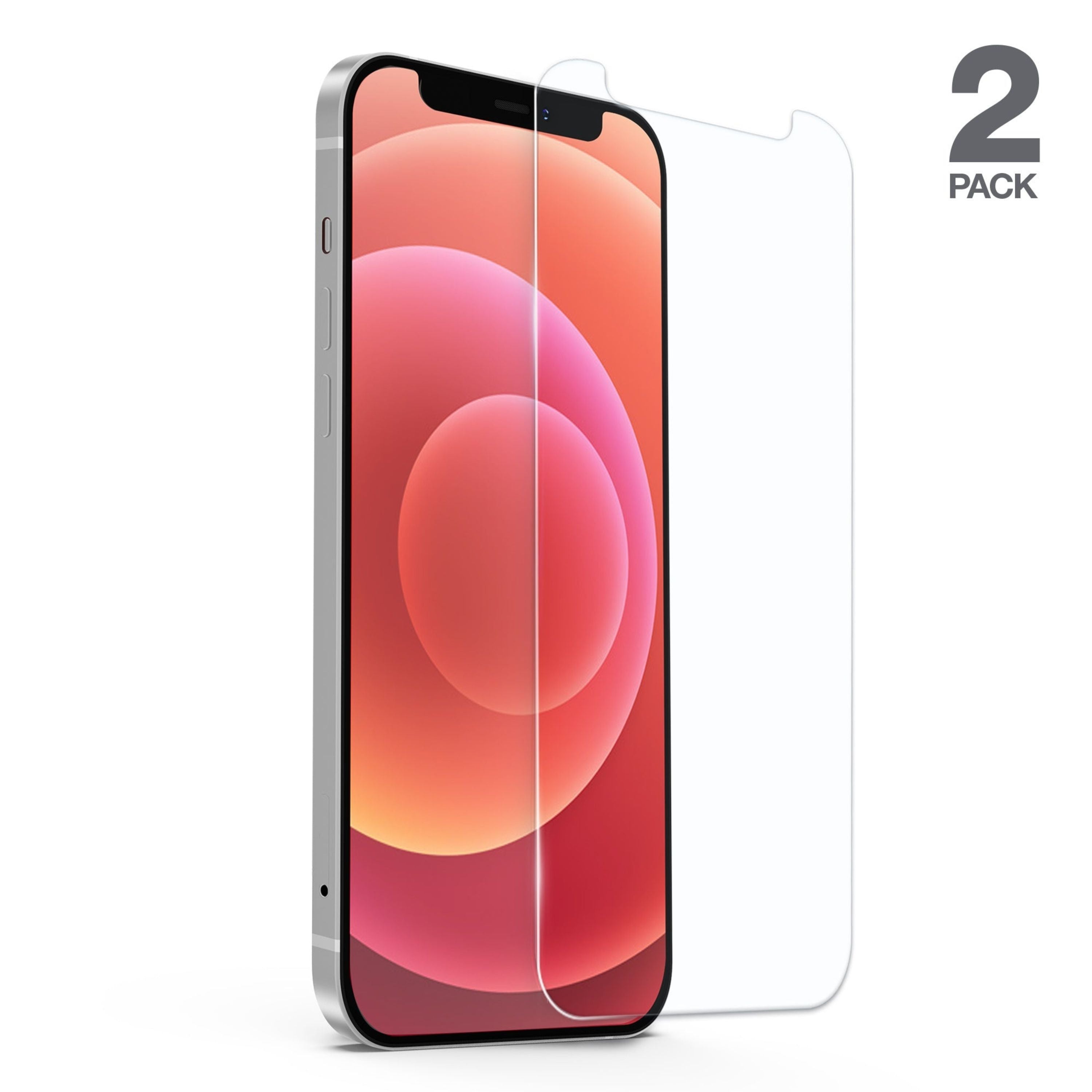HD Tempered Glass for iPhone 12/12 Pro - 2pk
