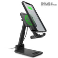 PowerFold Wireless Fast Charge Desktop Stand with Fast Wall Charger & USB-C Cable