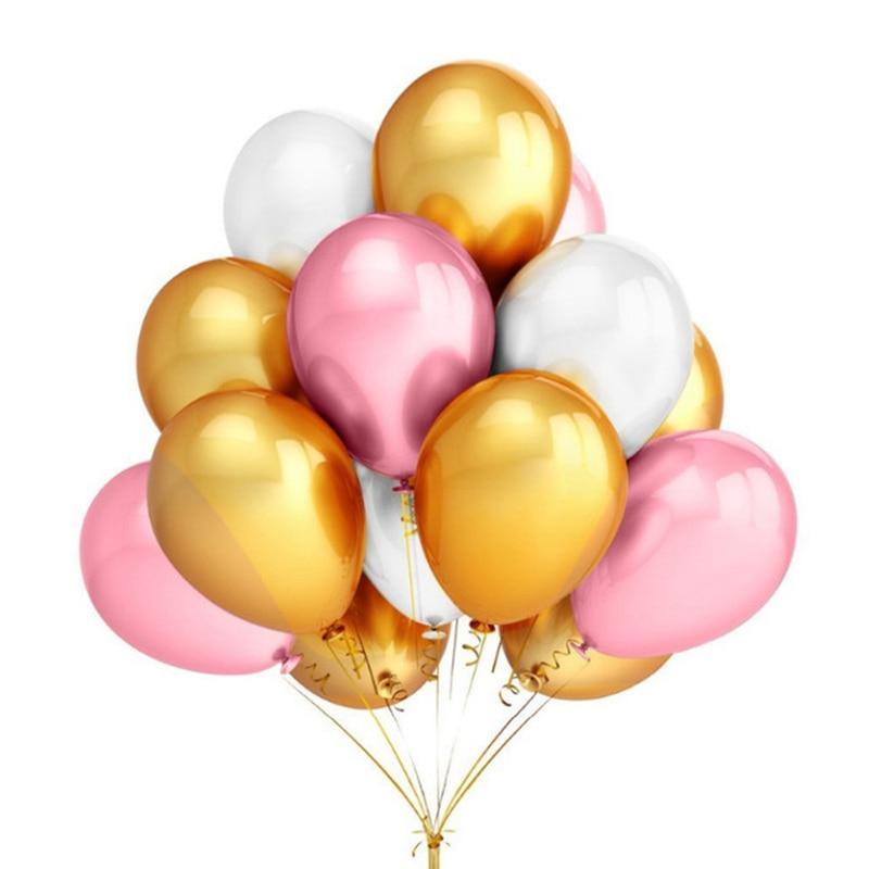 Luxury Shiny 20pcs Happy Birthday Party Balloons In Several colors Latex Balloon Birthday Party Decorations Kids toy Wedding Baby Shower Air globos
