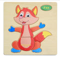3D Wooden Children Interesting Puzzle Toys With Animals and Cars Exellent Puzzles Intelligence Kids Early Educational Toys For Children