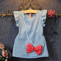 Modern New Luxury Summer Dress Children's Clothing Girls Stitching Baby Girl Princess Dress For All Occassion