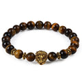 Modern Leopard Tiger Eye Lion Head Elegant Bracelet Owl Buddha Bead Luxury Bracelets Bangles Skull Charm Natural Stone Bracelet Yoga Jewelry For Men And Women