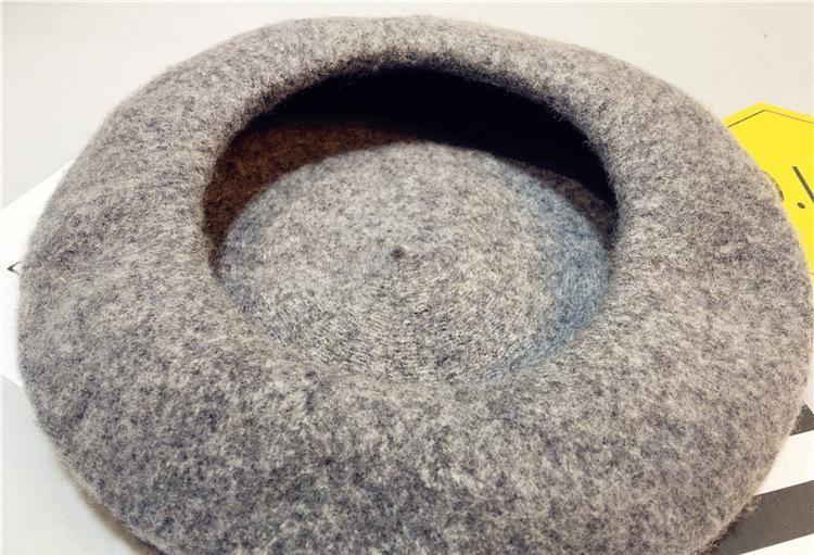 Baby Hat Beret British Painter Bud Of Pure Wool Cap For Girls In Modern New Retro Design