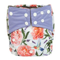 Luxury Charcoal Bamboo Baby Cloth Diaper Nappy Washable Reusable Double Gusset Square Tabs Nappies for Baby and Kids