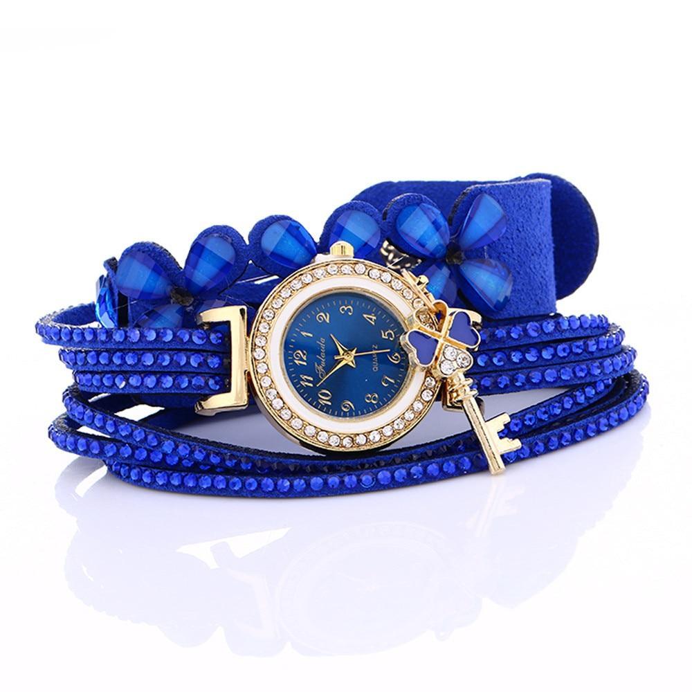 Women watches New luxury Casual Analog Alloy Quartz Watch PU Leather Bracelet Watches Gift For Female and Women
