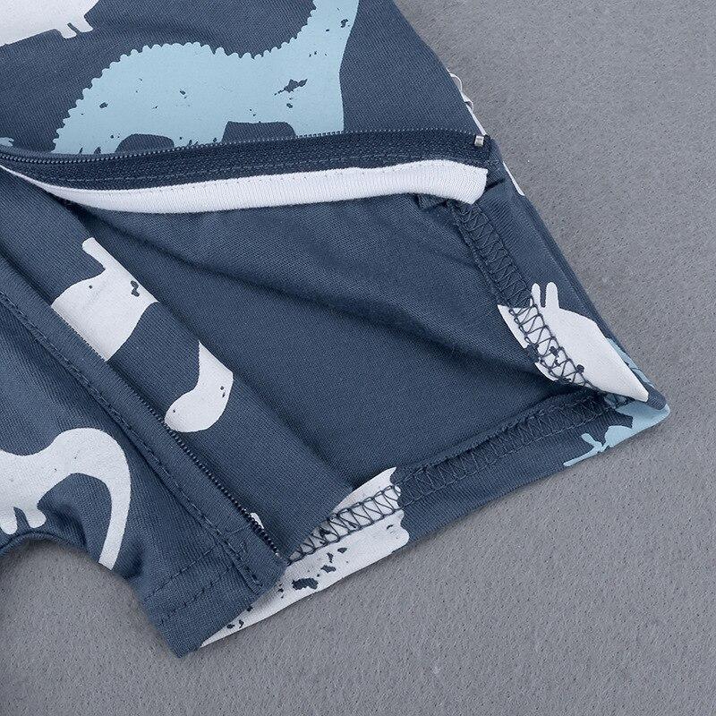 Modern Printed Newborn Baby Short Sleeved Cotton Jumpsuit Infant Cartoon Animal Costumes Clothing For Girls and Boys Kids