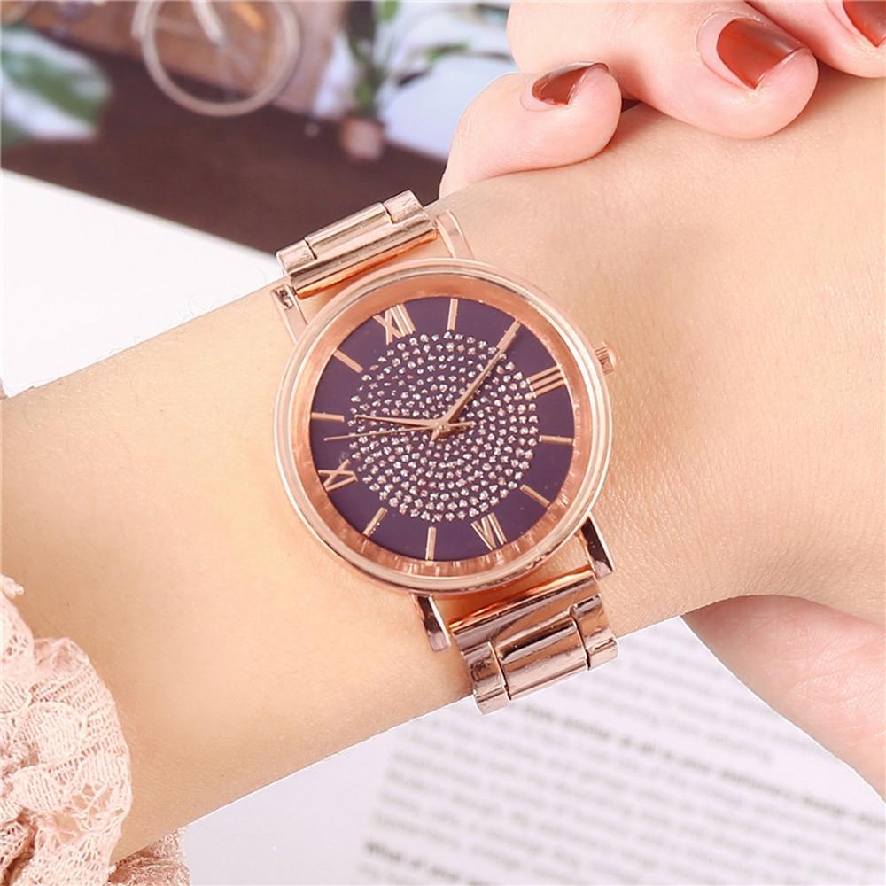 New STEVVEX Women Watches 2020 Trend Luxury Style Diamond Rose Gold Ladies Wrist Watches Magnetic Women Bracelet Watch For Women and Girls