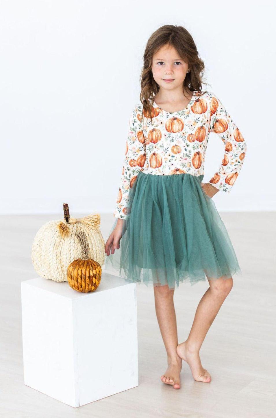 Harvest Florals L/S Tutu Dress