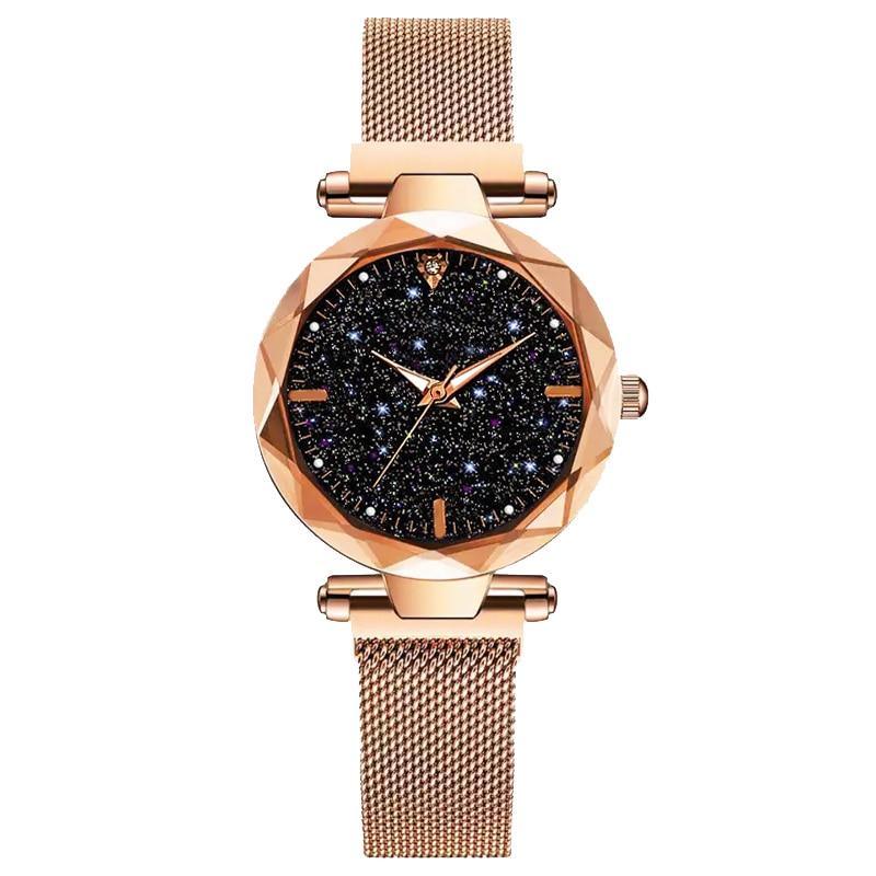 New Luxury Women Watches Ladies Watch Starry Sky Magnetic Waterproof Female Wristwatch For Women and Girls