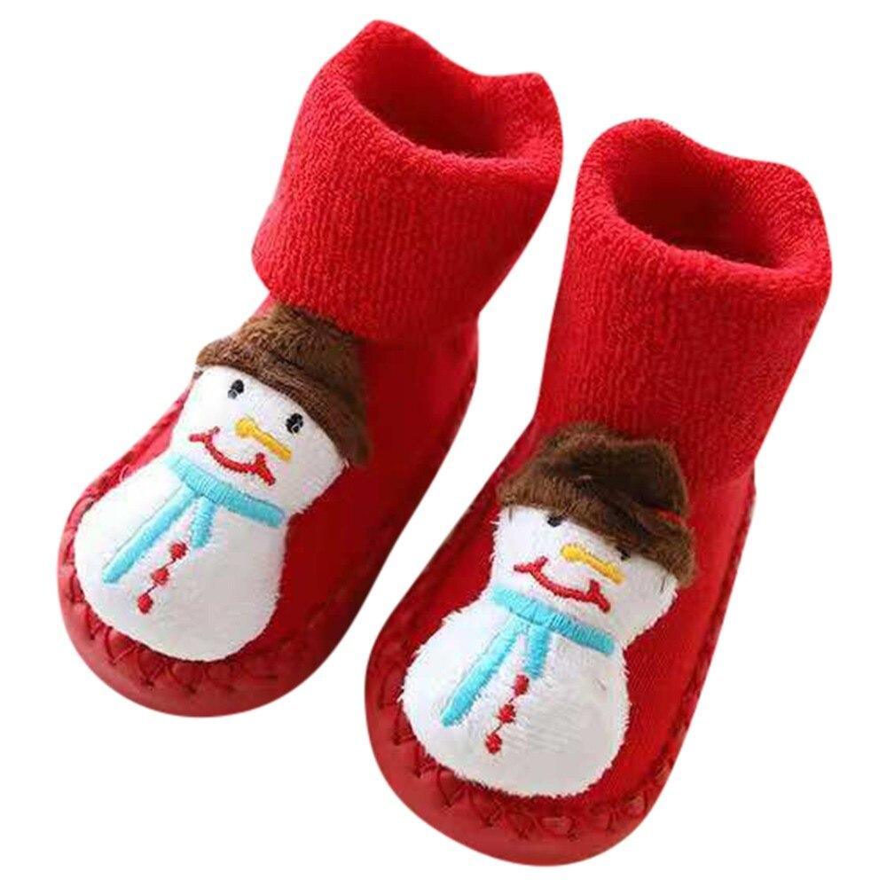 Baby Socks Christmas Newborn For Baby Boys/Girls Christmas Floor Socks Anti-Slip Baby Step Socks For Baby Kids