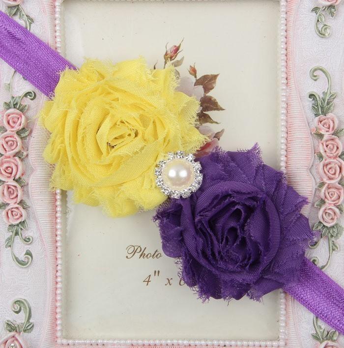 Handmade Flower Newborn Headwear Head Wrap Band Hairband Gift Toddlers For Baby Girls